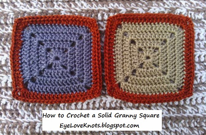 Crochet Solid Granny Square, Free Pattern + Video 