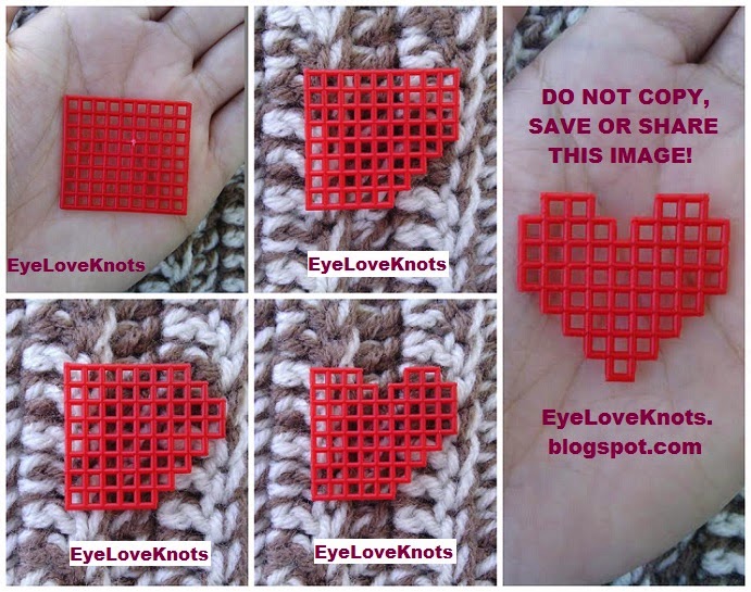 Small Plastic Canvas Hearts - Free Plastic Canvas Pattern - EyeLoveKnots