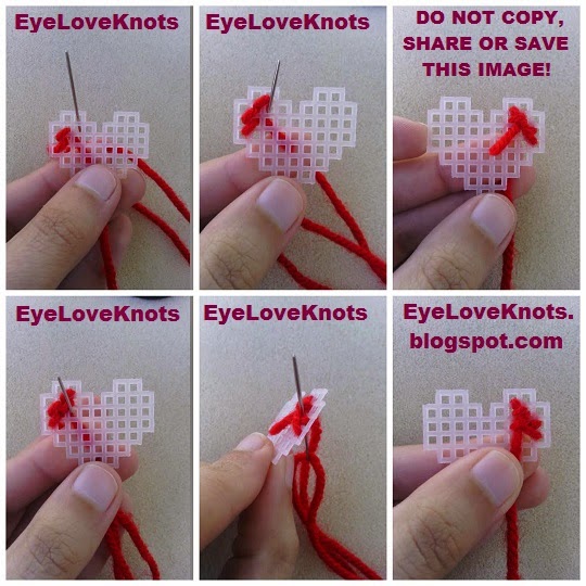 Small Plastic Canvas Hearts - Free Plastic Canvas Pattern - EyeLoveKnots