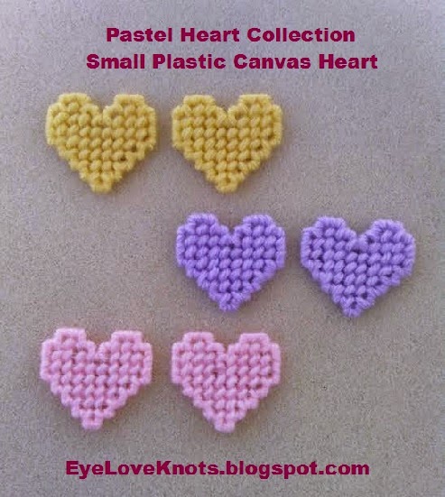 Small Plastic Canvas Hearts - Free Plastic Canvas Pattern - EyeLoveKnots