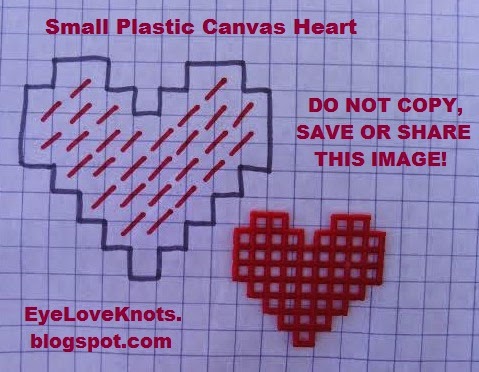 Small Plastic Canvas Hearts - Free Plastic Canvas Pattern - EyeLoveKnots