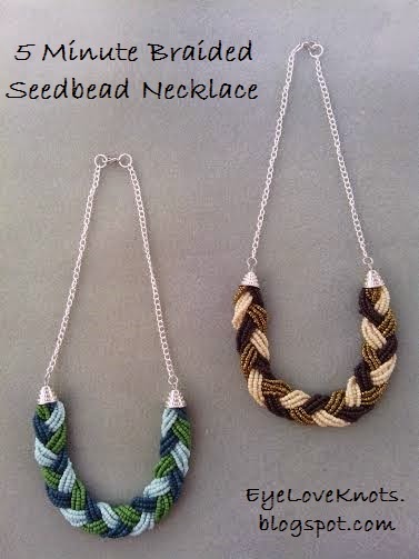 Braided deals bead necklace