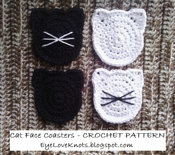 Cat coaster: Crochet pattern