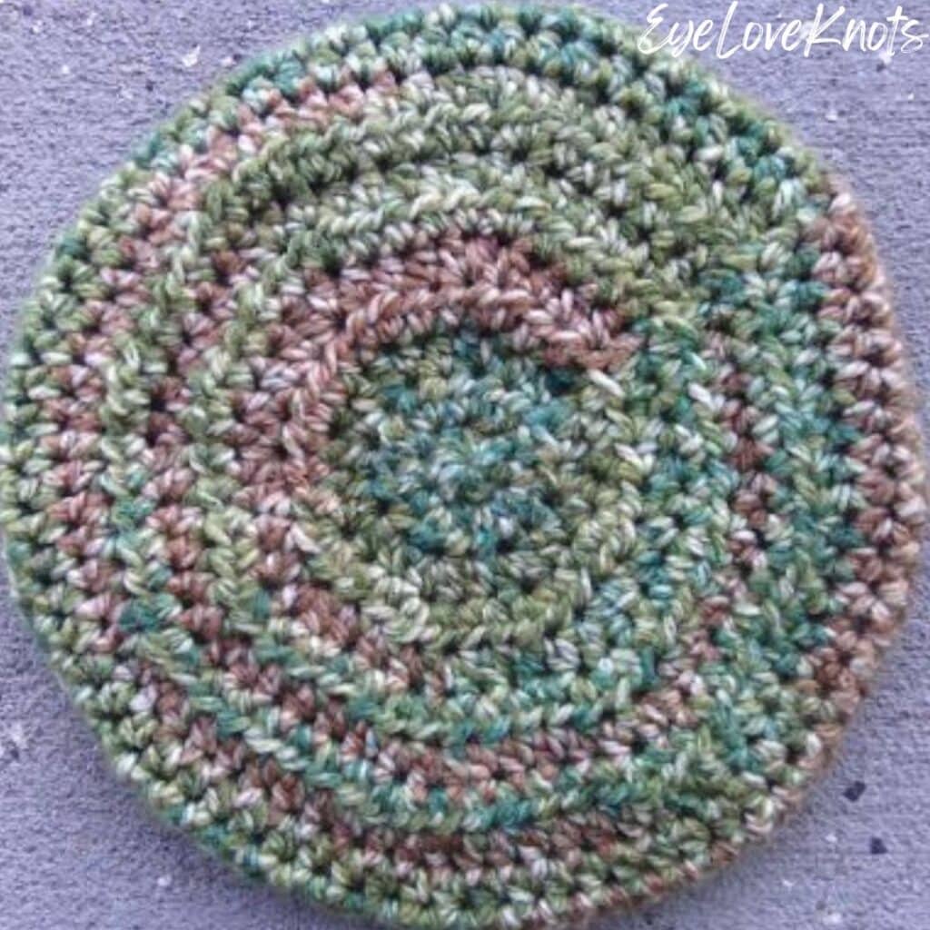 chunky half double crochet beret