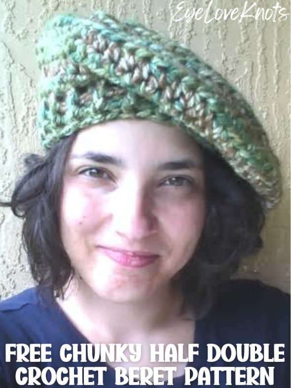 free chunky half double crochet beret pattern