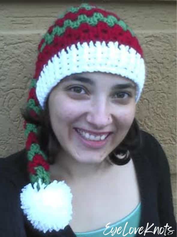 granny stitch christmas hat