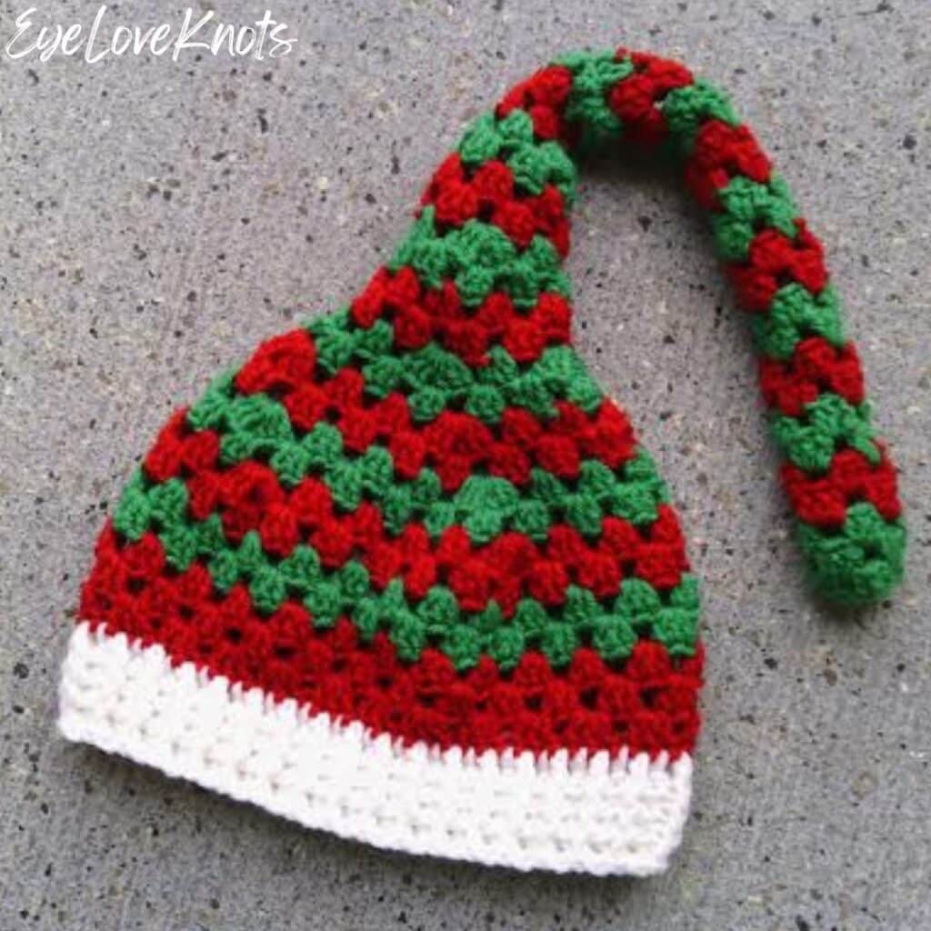 granny stitch elf hat