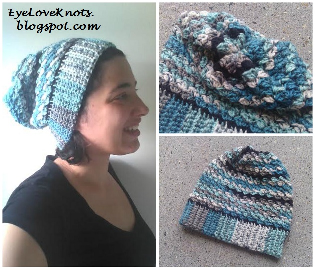 Moray Slouchy Hat - Crochet Pattern Review - AG Handmades - EyeLoveKnots