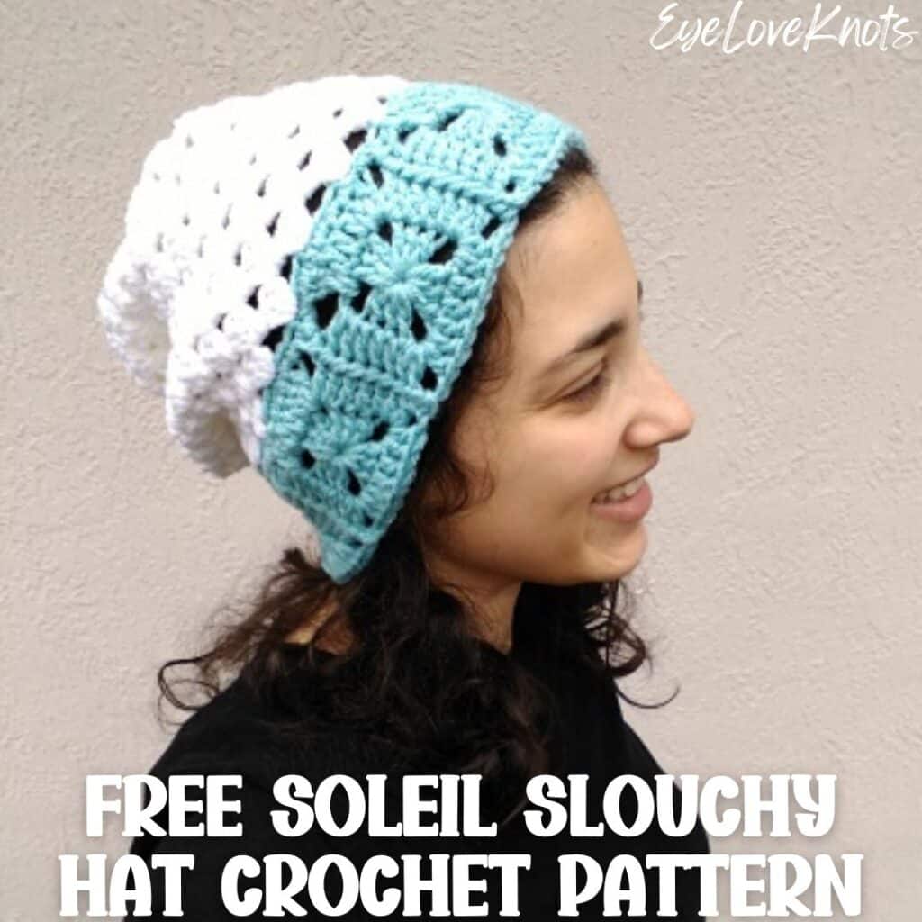 free soleil slouchy hat crochet pattern