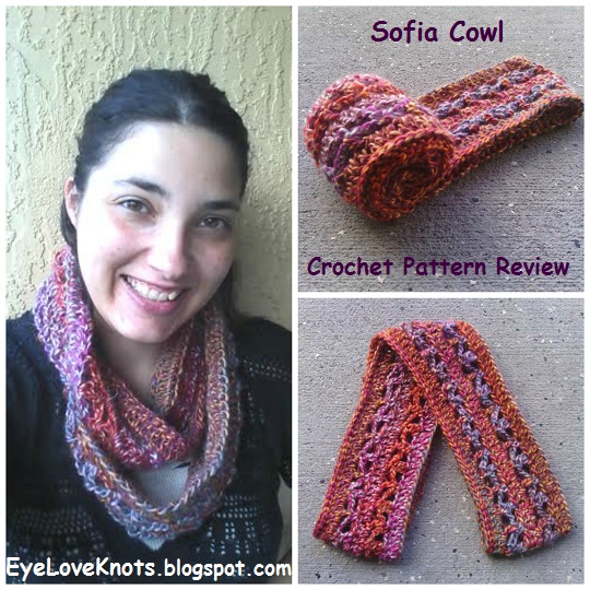Sofia Cowl - Crochet Pattern Review - Red Heart - EyeLoveKnots
