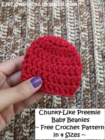 Chunky yarn chunky knit baby hat pattern free
