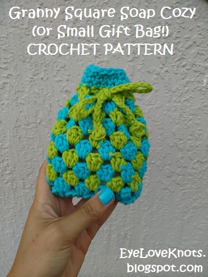 Granny Square Soap Cozy (or Small Gift Bag!) - Free Crochet Pattern -  EyeLoveKnots