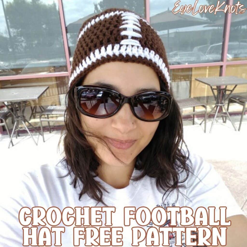 crochet football hat free pattern