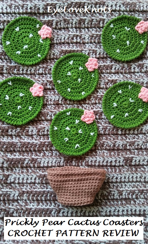 Petal Pink Floral Inspired Crochet Coasters Set (Set of 4)