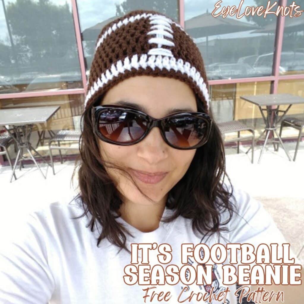 its football season beanie free crochet pattern