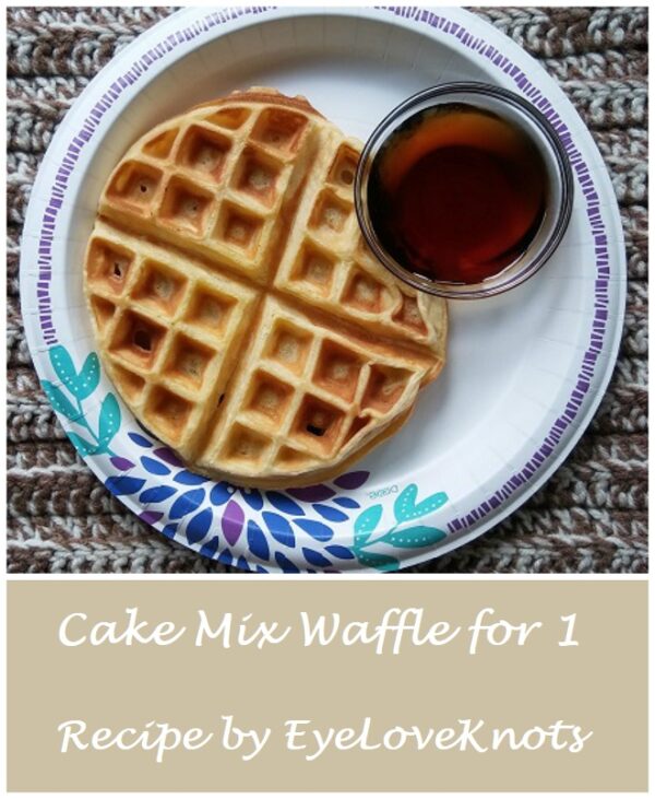 Cake Mix Waffle for 1 Recipe