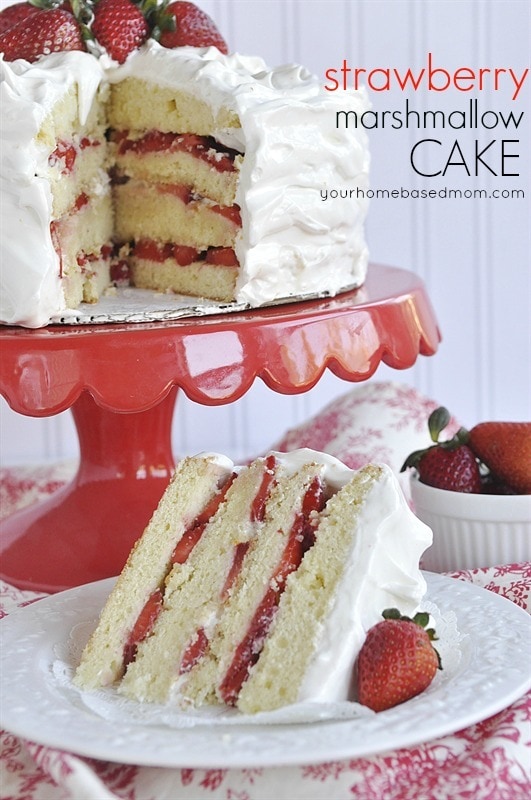 Low Carb Banana & Strawberry Cake