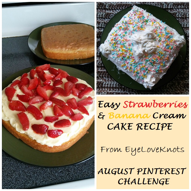 Sheila's Strawberry Banana Poke Cake