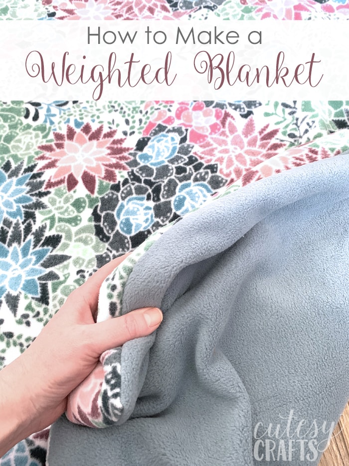 How to Make a Weighted Blanket (Free Sewing Pattern with Photos) from Cutesy Crafts, On Rockwood Lane