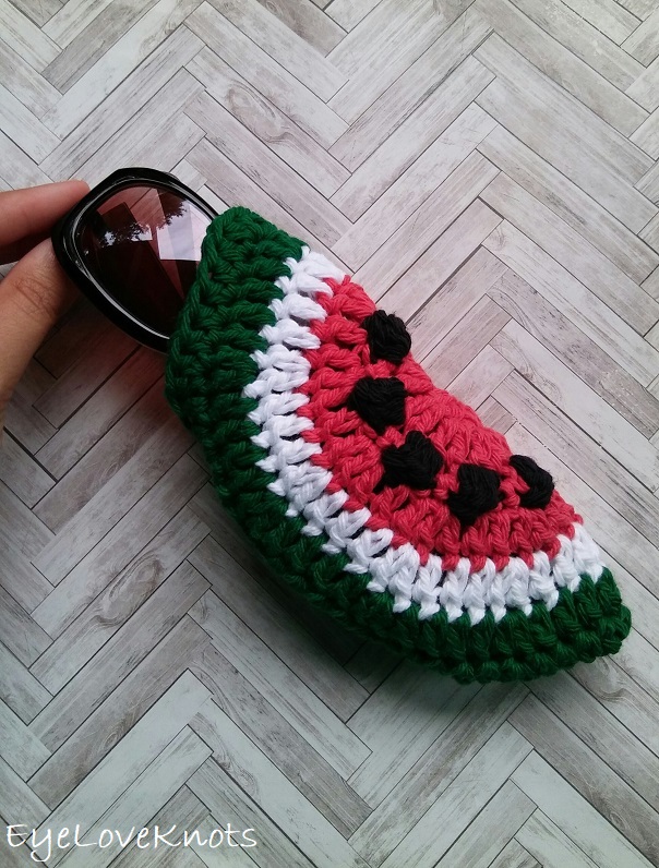 Crochet Bobble Sunglass Pouch