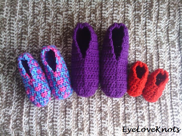 simple crochet slipper pattern