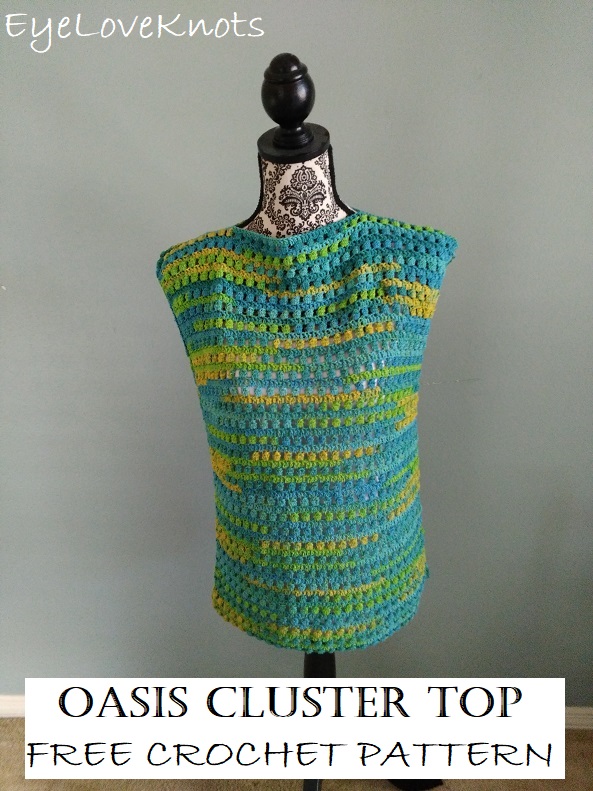 Oasis Cluster Top - Free Crochet Pattern - EyeLoveKnots