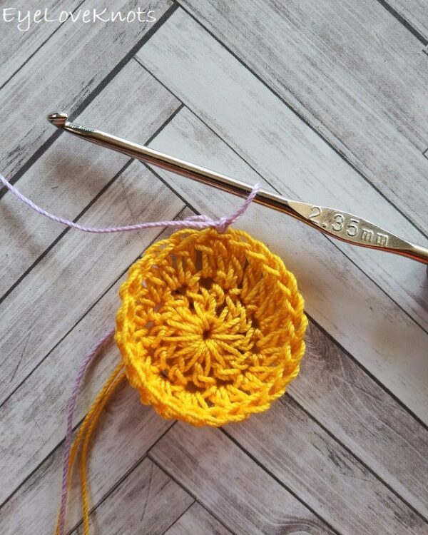 Floral Hoop Earrings Free Crochet Pattern EyeLoveKnots