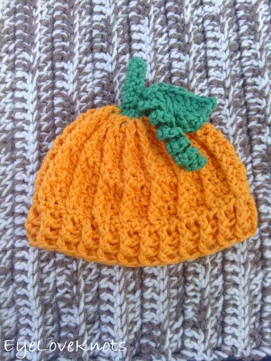 Crochet Flower Pumpkin Hat Thanksgiving Costume Halloween baby hat