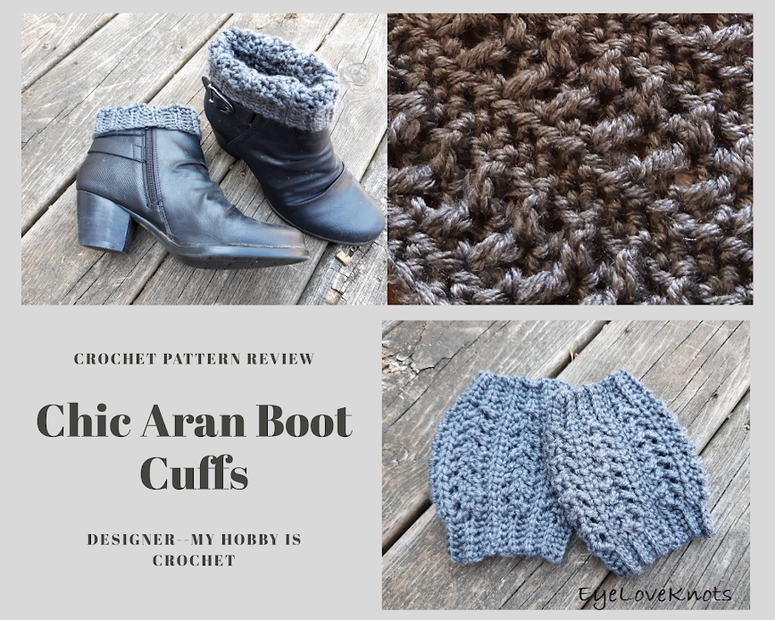 Chic Aran Boot Cuffs – Crochet Pattern 