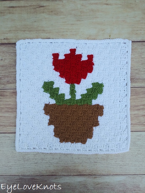 Crochet Flower Crochet Kit Tulip Flowerpot Knitting Kit Handmade