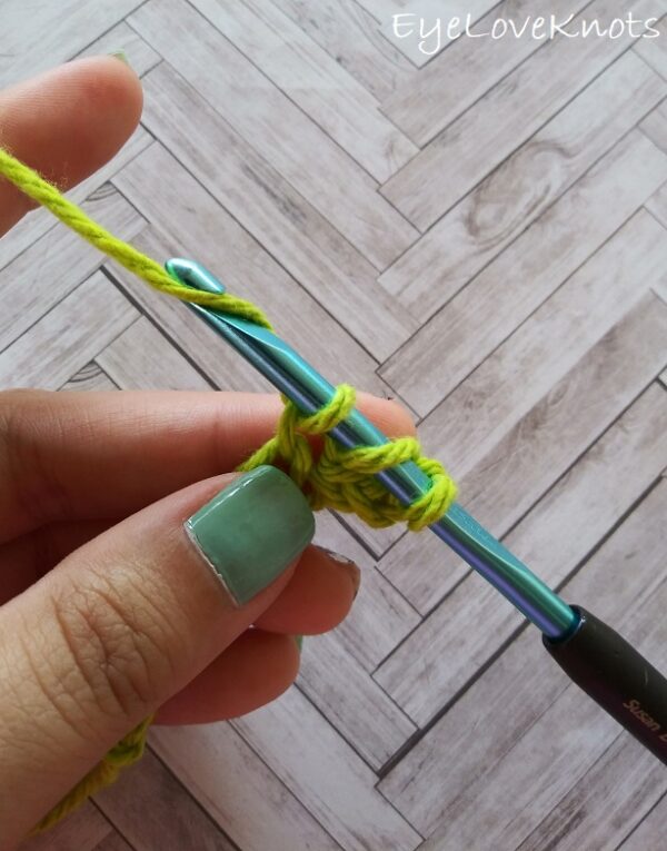 How to Double Crochet (US) Step by Step Photo Tutorial - EyeLoveKnots