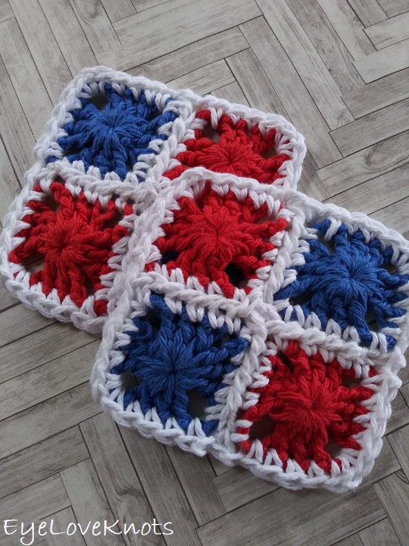 Granny s Scrappy Coaster Free Crochet Pattern EyeLoveKnots