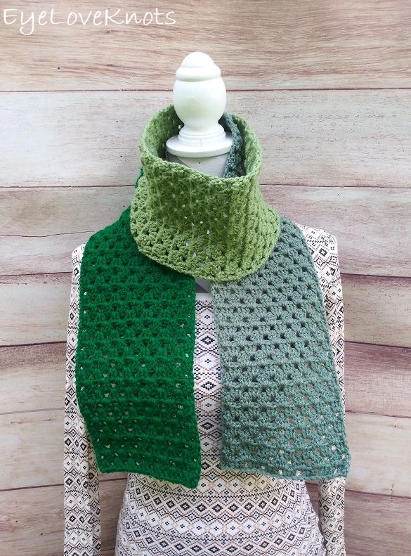 short crochet scarf