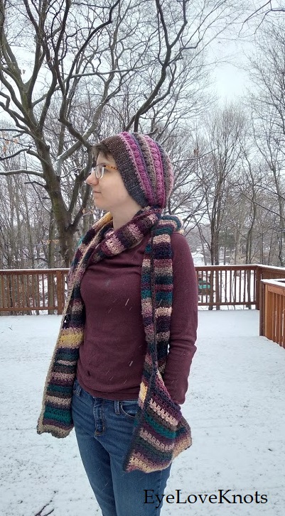 Gorgeous Multi-Color Scarf Made with Red Heart Unforgettable Yarn - Free  Pattern