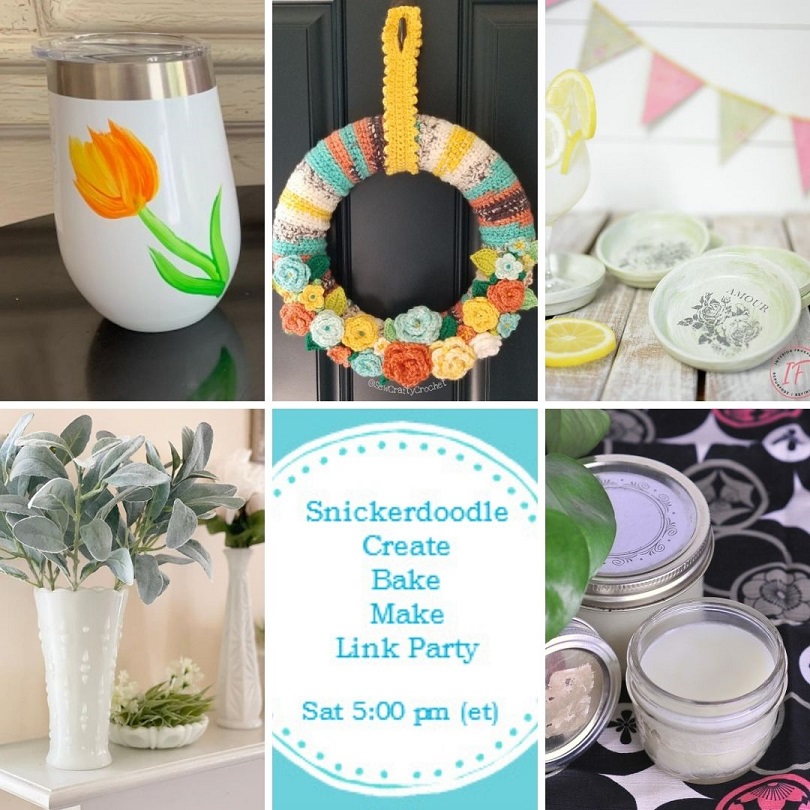 Snickerdoodle Create Bake Make Link Party 381