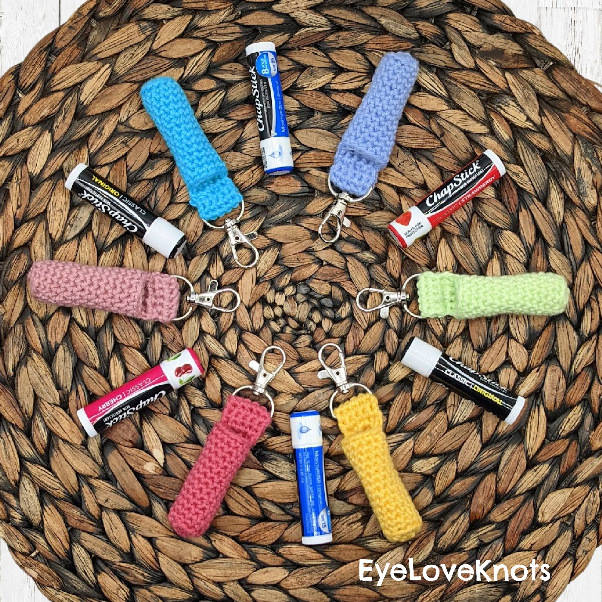 "The Balm" Lip Balm Holder Crochet Pattern Review EyeLoveKnots