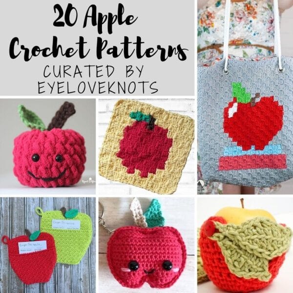 20 Free Apple Crochet Patterns - EyeLoveKnots