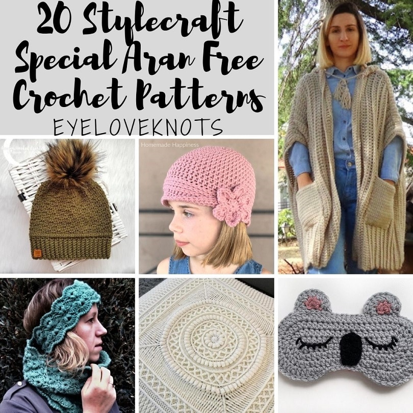 20+ Free Crochet Patterns in Stylecraft Special DK Yarn - Make It