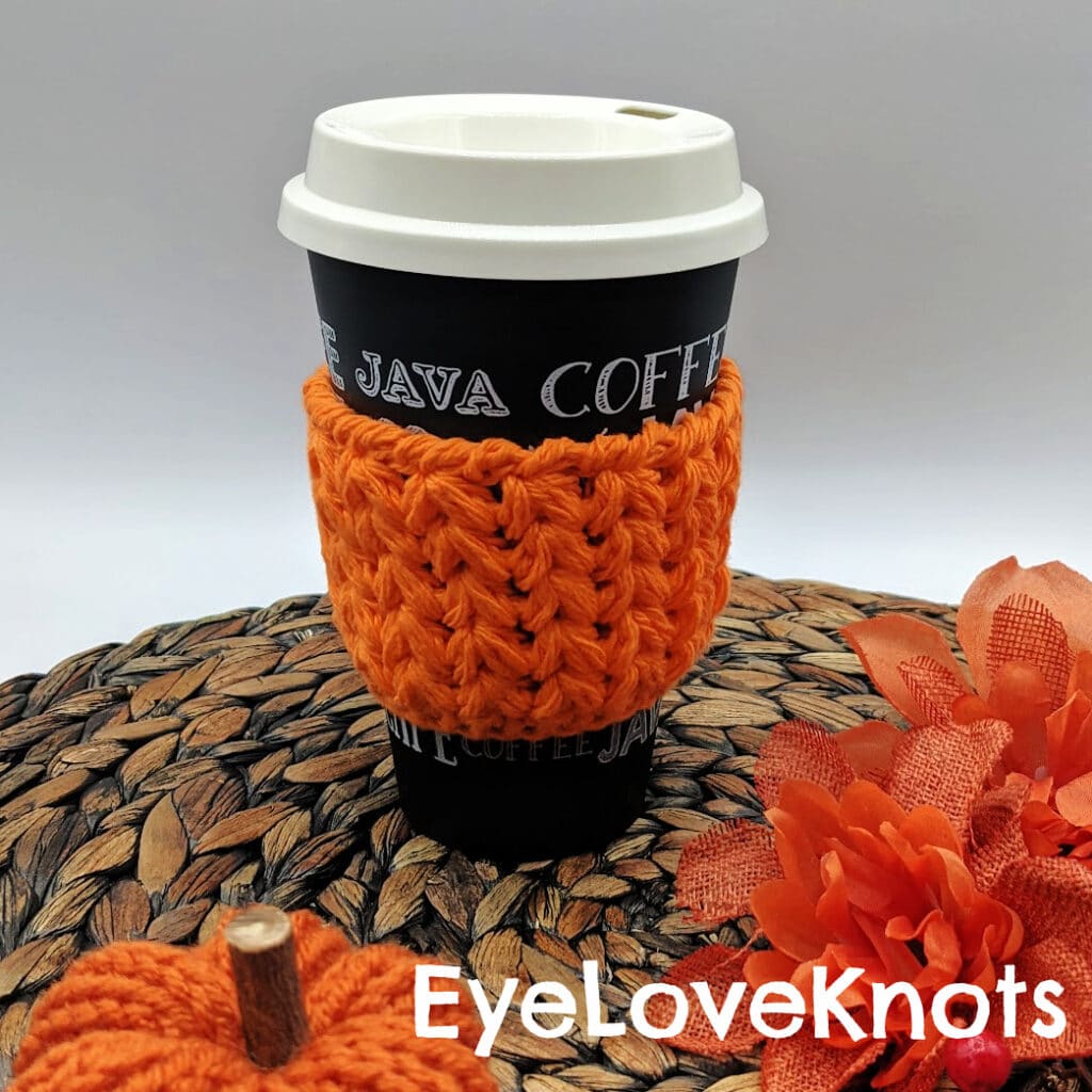 Meadow Cup Cozy - Crochet Pattern Review - EyeLoveKnots