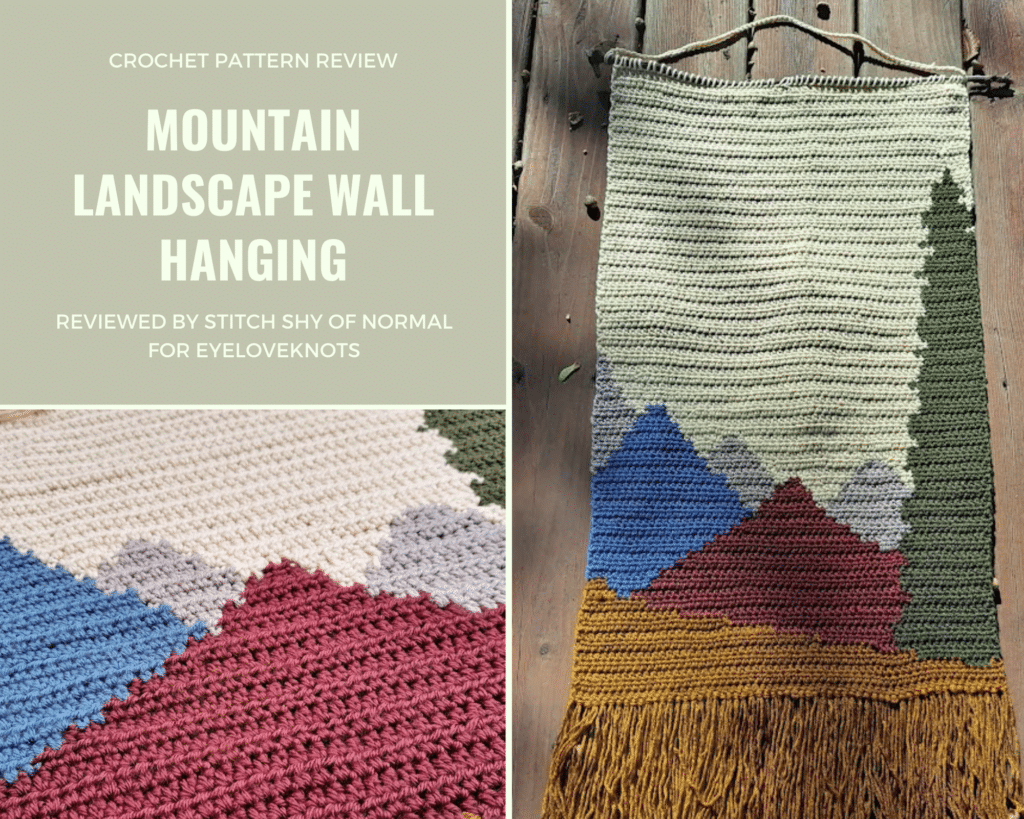 Mountain Landscape Wall Hanging - Crochet Pattern Review - EyeLoveKnots
