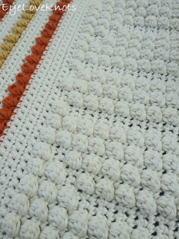 Harvest Bobble Accent Rug - Crochet Pattern Review & Hack - EyeLoveKnots