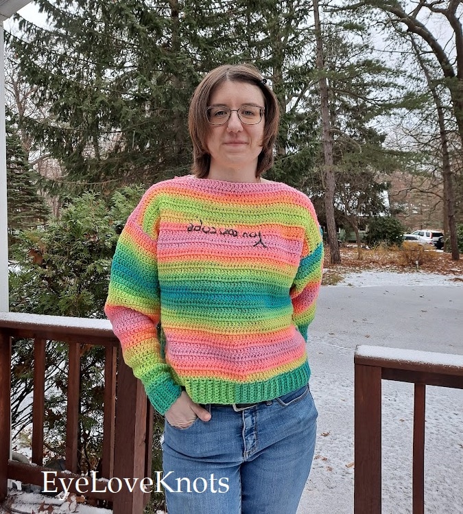 You Can Cope Sweater - Crochet Pattern Review - EyeLoveKnots