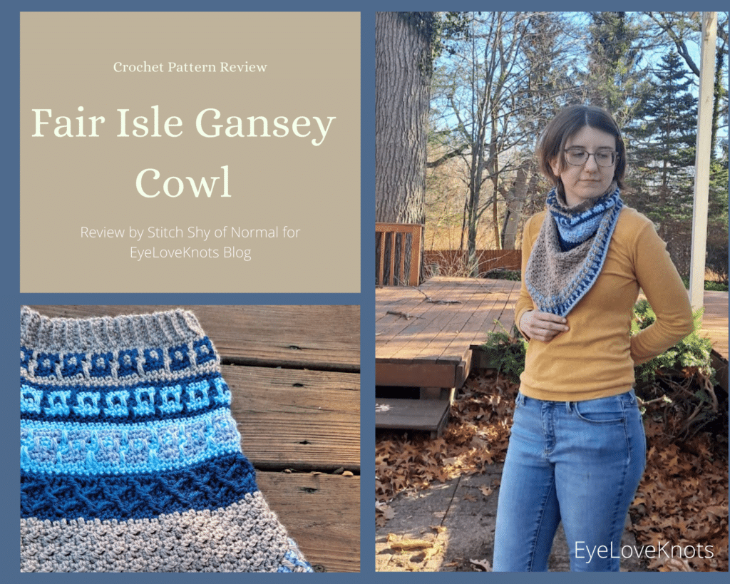 Gansey Style Afghan Crochet Kit - Pattern