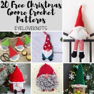 20 Free Christmas Gnome Crochet Patterns - EyeLoveKnots