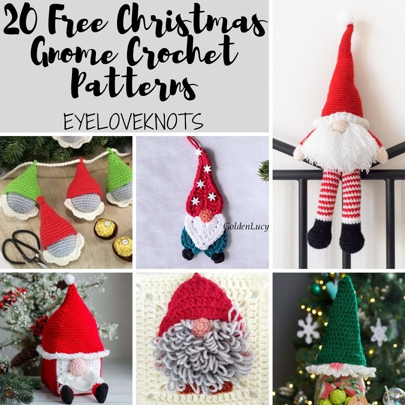 20 Free Christmas Gnome Crochet Patterns EyeLoveKnots