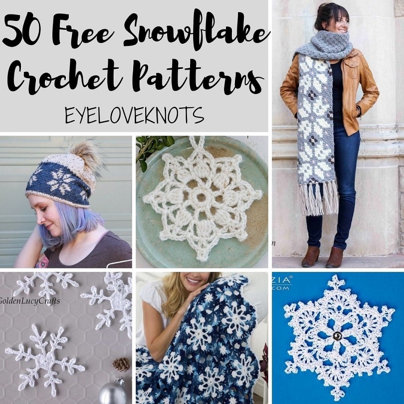 50 Free Snowflake Crochet Patterns - EyeLoveKnots