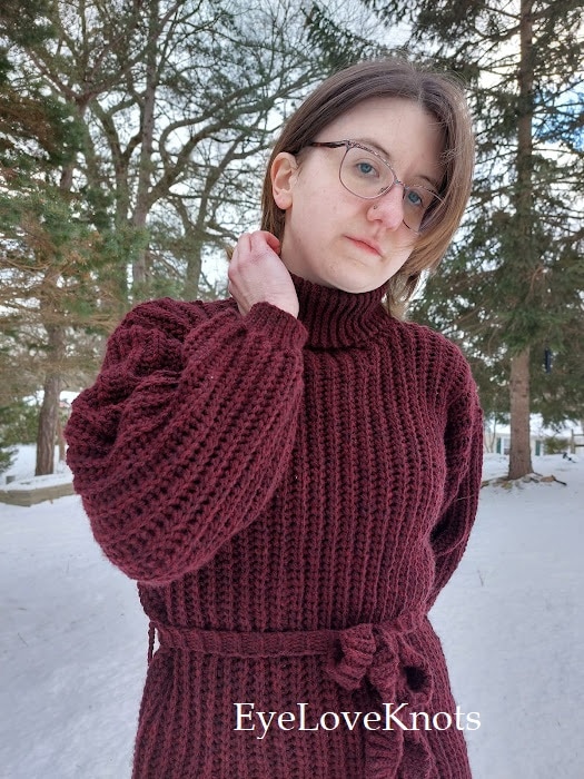 Geneva Sweater Dress - Crochet Pattern Review - EyeLoveKnots