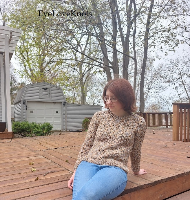 Weekend Snuggle Sweater - Crochet Pattern Review - EyeLoveKnots