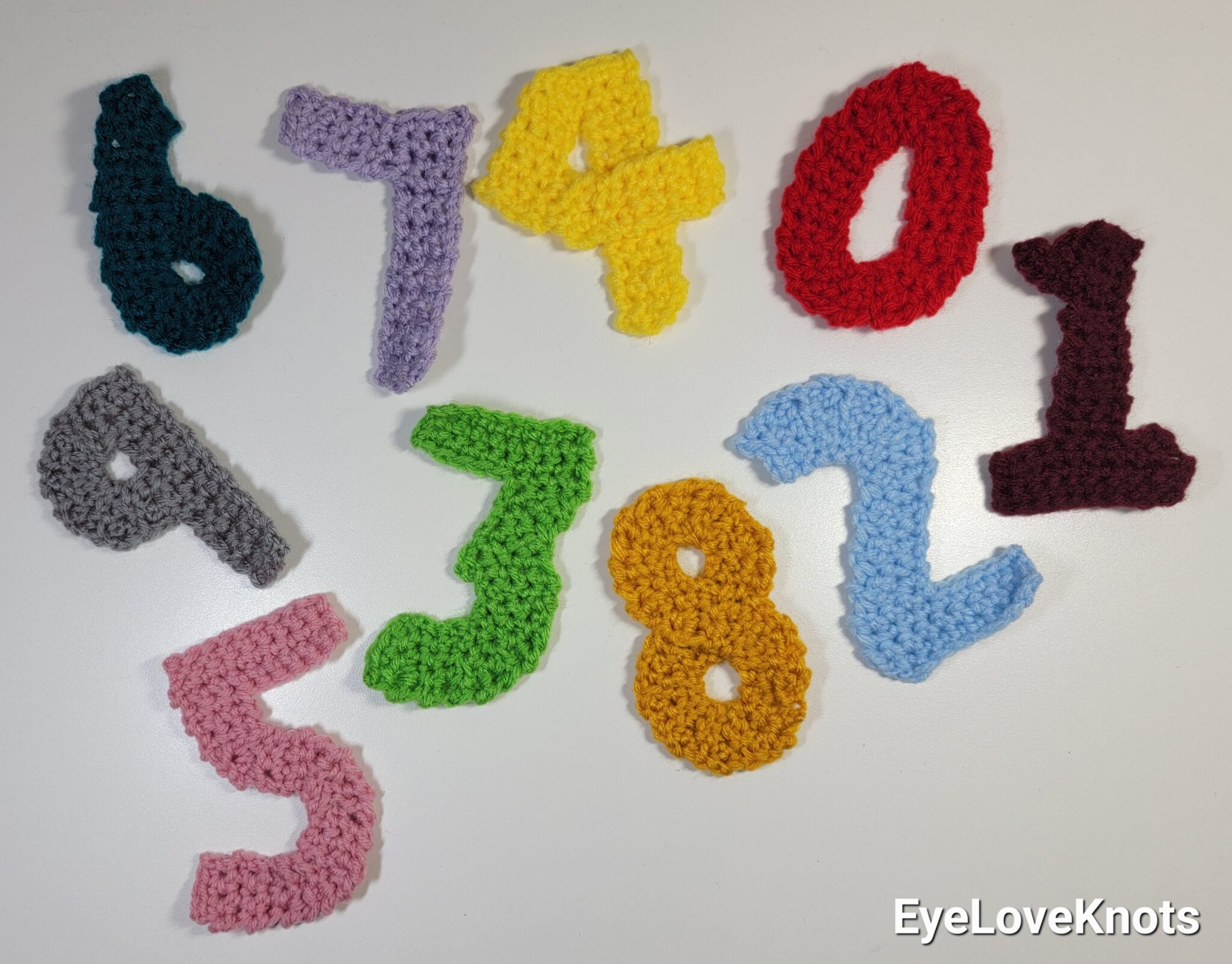 Crochet Numbers Crochet Pattern Review EyeLoveKnots