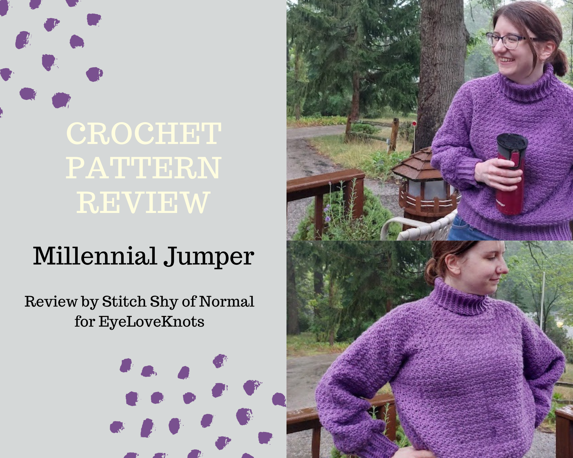 Millennial Jumper - Crochet Pattern Review - EyeLoveKnots